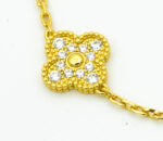 [Eternal Jewelry]CLOVER BRACELET 5 MOTIFS GOLD DIAMOND - Image 4
