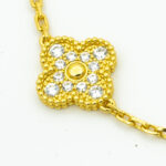 [Eternal Jewelry]CLOVER BRACELET 5 MOTIFS GOLD DIAMOND - Image 6