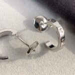 [Eternal Jewelry]LOVE EARRINGS 2.65MM SILVER - Image 5