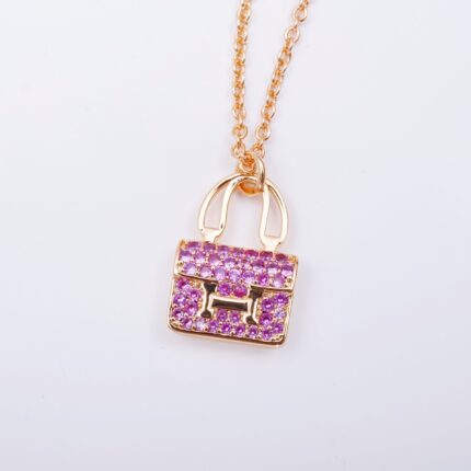 [Eternal Jewelry]CONSTANCE PEDANT PURPLE DIAMOND NECKLACE