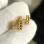 [Eternal Jewelry]CLOVER MINI 9.5MM MALACHITE  EARRINGS - Image 3