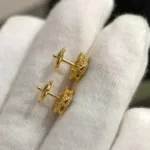 [Eternal Jewelry]CLOVER MINI 9.5MM MALACHITE  EARRINGS - Image 4