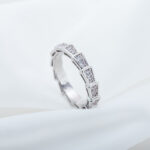 [Eternal Jewelry]SERPENTI RING SILVER DIAMOND PAVED 3MM - Image 4