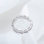 [Eternal Jewelry]SERPENTI RING SILVER DIAMOND PAVED 3MM - Image 10