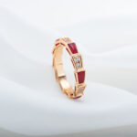 [Eternal Jewelry]SERPENTI RING PINK GOLD CARNELIAN DIAMOND 3MM - Image 4