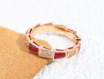 [Eternal Jewelry]SERPENTI RING PINK GOLD CARNELIAN DIAMOND 3MM - Image 5
