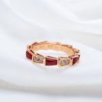 [Eternal Jewelry]SERPENTI RING PINK GOLD CARNELIAN DIAMOND 3MM - Image 8