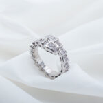 [Eternal Jewelry]SERPENTI RING SILVER DIAMOND PAVED 4MM - Image 3