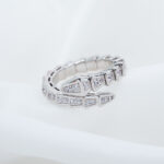 [Eternal Jewelry]SERPENTI RING SILVER DIAMOND PAVED 4MM - Image 4