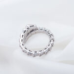[Eternal Jewelry]SERPENTI RING SILVER DIAMOND PAVED 4MM - Image 7