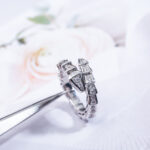 [Eternal Jewelry]SERPENTI RING SILVER DIAMOND PAVED 4MM - Image 9