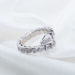[Eternal Jewelry]SERPENTI RING SILVER DIAMOND PAVED 4MM - Image 10