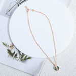 [Eternal Jewelry]GARI NECKLACE PINK GOLD MALACHITE - Image 6