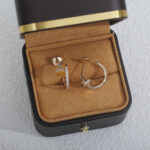 [Eternal Jewelry]JUSTE EARRINGS 12.75MM PINK GOLD DIAMOND - Image 3
