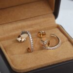 [Eternal Jewelry]JUSTE EARRINGS 12.75MM PINK GOLD DIAMOND - Image 6