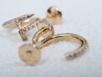 [Eternal Jewelry]JUSTE EARRINGS 12.75MM PINK GOLD DIAMOND - Image 9