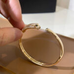 [Eternal Jewelry]PANTHERE GOLD DIAMOND OPEN BRACELET - Image 5
