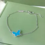 [Eternal Jewelry]BUTTERFLY TURQUOISE BUTTERFLY BRACELET SILVER - Image 2