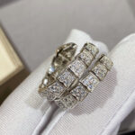 [Eternal Jewelry]SERPENTI DOUBLE RING SILVER DIAMOND PAVED - Image 3