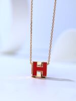 [Eternal Jewelry]H CAGE PINK GOLD NECKLACE - Image 3