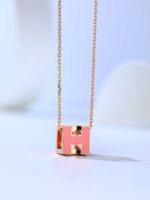 [Eternal Jewelry]H CAGE PINK GOLD NECKLACE - Image 5