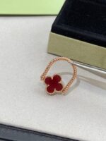 [Eternal Jewelry]CLOVER RIVERSIBLE PINK GOLD RING - Image 11