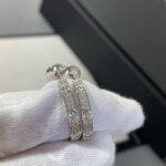 [Eternal Jewelry]LOVE DIAMOND SILVER HOOP EARRINGS - Image 2