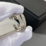 [Eternal Jewelry]LOVE DIAMOND SILVER HOOP EARRINGS - Image 8