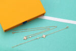 [Eternal Jewelry]STAR PINK MOP 1 DIAMOND PINK GOLD NECKLACE - Image 2