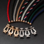 [Eternal Jewelry]FORCE LARGE HORSESHOE HALF DIAMOND BRACELET GOLD - Image 16
