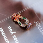 [Eternal Jewelry]FORC LARGE HORSESHOE  COLORED DIAMOND BRACELET SILVER - Image 16