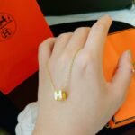 [Eternal Jewelry]H WHITE SQUARE GOLD NECKLACE - Image 5