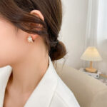 [Eternal Jewelry]ZERO 1 DIAMOND PAVED EARRINGS - Image 5