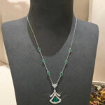 [Eternal Jewelry]DREAM NECKLACE MALACHITE DIAMOND SILVER - Image 5