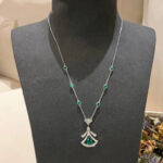 [Eternal Jewelry]DREAM NECKLACE MALACHITE DIAMOND SILVER - Image 6