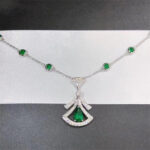 [Eternal Jewelry]DREAM NECKLACE MALACHITE DIAMOND SILVER - Image 2
