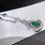 [Eternal Jewelry]DREAM NECKLACE MALACHITE DIAMOND SILVER - Image 4