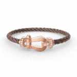 [Eternal Jewelry]FORCE LARGE HORSESHOE HALF DIAMOND BRACELET ROSE GOLD - Image 6