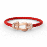 [Eternal Jewelry]FORCE LARGE HORSESHOE HALF DIAMOND BRACELET ROSE GOLD - Image 2