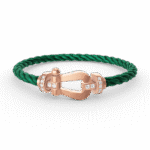 [Eternal Jewelry]FORCE LARGE HORSESHOE HALF DIAMOND BRACELET ROSE GOLD - Image 13