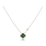 [Eternal Jewelry]SUN PEDANT PINK GOLD 1 DIAMOND NECKLACE - Image 2