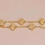 [Eternal Jewelry]CLOVER 5 FLOWERS LASER BRACELET - Image 6