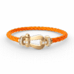 [Eternal Jewelry]FORCE LARGE HORSESHOE HALF DIAMOND BRACELET GOLD - Image 7