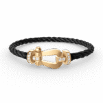 [Eternal Jewelry]FORCE LARGE HORSESHOE HALF DIAMOND BRACELET GOLD - Image 10