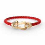 [Eternal Jewelry]FORCE LARGE HORSESHOE HALF DIAMOND BRACELET GOLD - Image 11