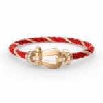 [Eternal Jewelry]FORCE LARGE HORSESHOE HALF DIAMOND BRACELET GOLD - Image 13