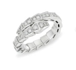 [Eternal Jewelry]SERPENTI RING SILVER DIAMOND PAVED 4MM - Image 2