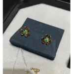 [Eternal Jewelry]FRIVOLE  FLOWER MALACHITE EARRINGS - Image 4