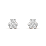 [Eternal Jewelry]FRIVOLE SILVER FLOWER DIAMOND EARRINGS