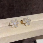[Eternal Jewelry]FRIVOLE GOLD FLOWER DIAMOND EARRINGS - Image 3